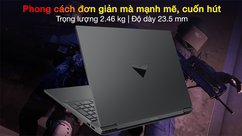 HP Gaming VICTUS mang phong cách đơn giản mà mạnh mẽ